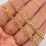 Cadena Figaro 10.35gr / 23 1/2 in / 3.7mm Oro Amarillo +1 18K %