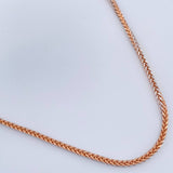 Cadena Franco 5.4gr / 23 1/2 in / 1.75mm Dos Oros Blanco Rosa +3 18K %