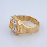 Anillo Corona 6.3gr / T10 / Dos Oros Amarillo Blanco 18K %