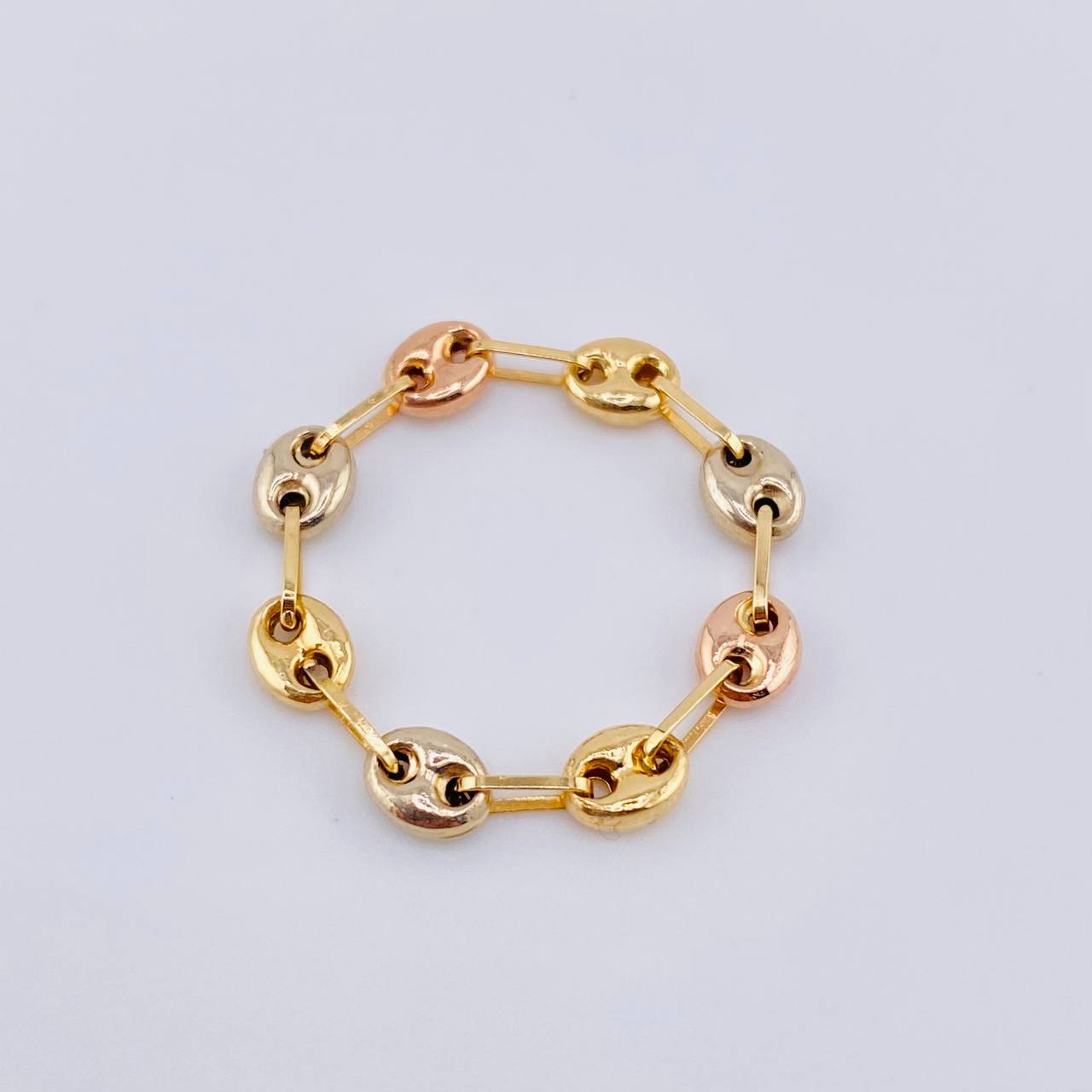 Anillo Gc 0.85gr / T8 - T8 1/2 / 4.1mm Tres Oros 18K