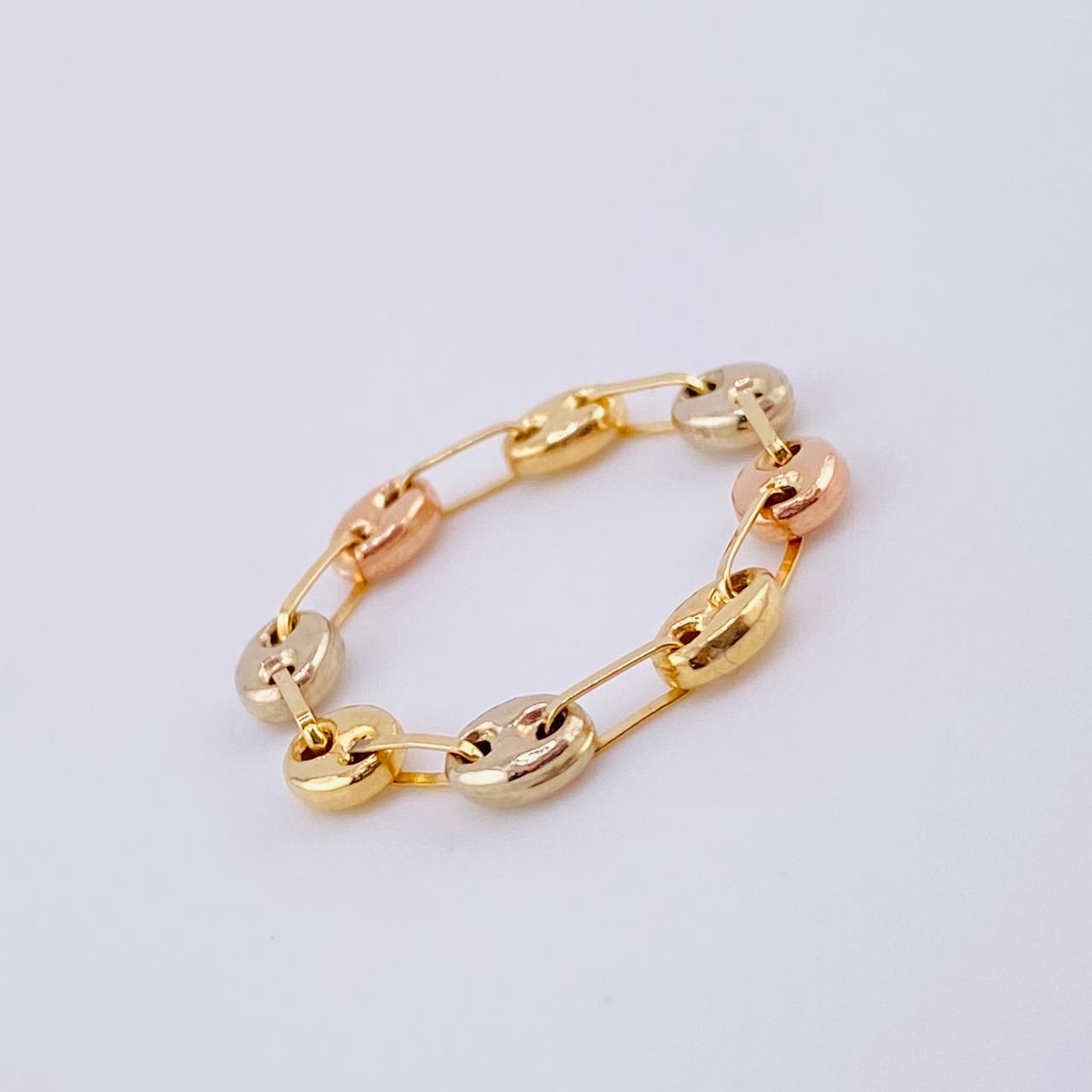 Ring Gc 0.85gr / T7 3/4 - T8 1/4 / 4mm Three Golds 18K *