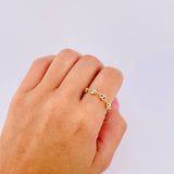 Ring Gc 0.85gr / T7 3/4 - T8 1/4 / 4mm Three Golds 18K *