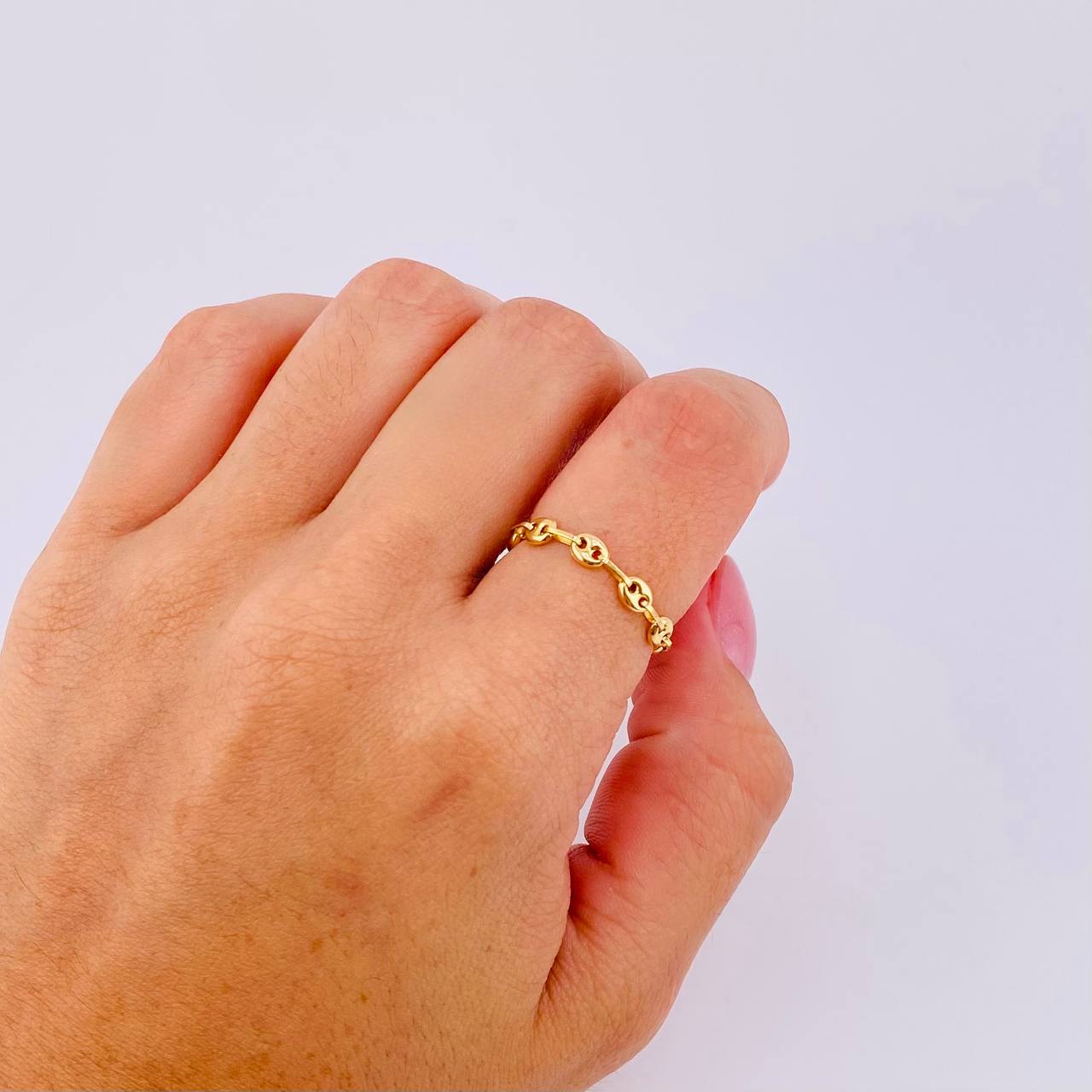 Ring Gc 0.55gr / T4 - T4 1/2 / 3.3mm 18K Yellow Gold *