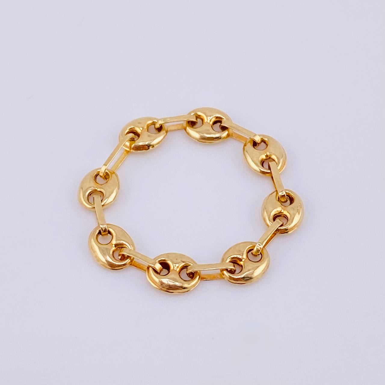 Anillo Gc 0.7gr / T6 1/2 - T7 / 4.1mm Oro Amarillo 18K