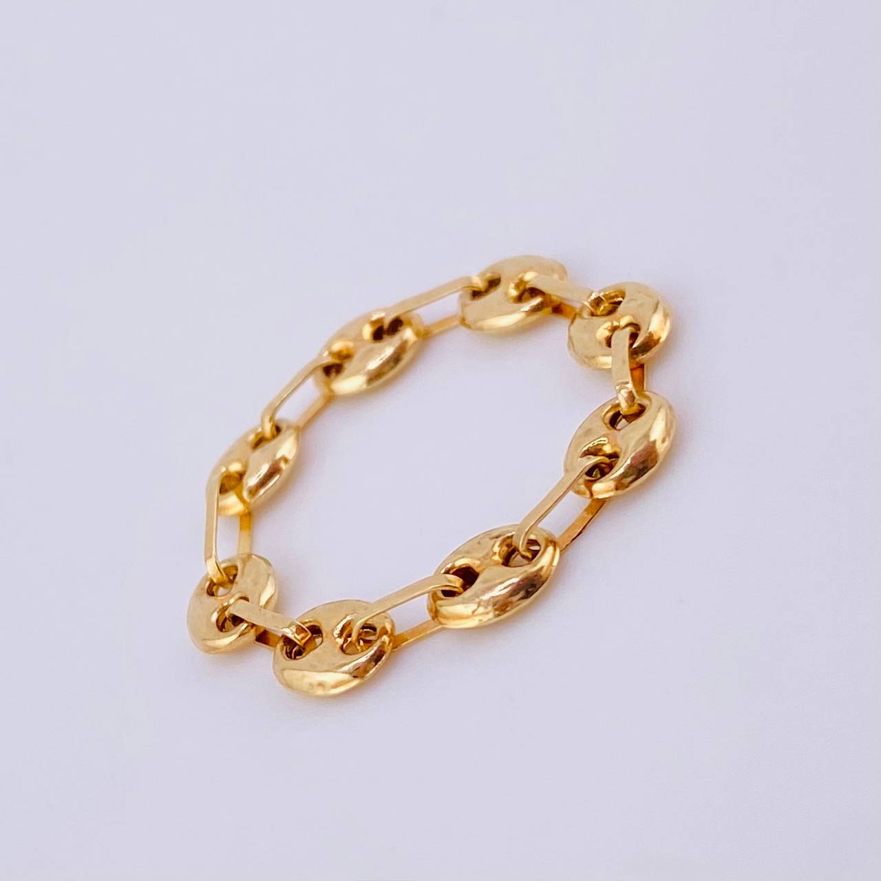 Anillo Gc 0.55gr / T4 - T4 1/2 / 3.3mm Oro Amarillo 18K