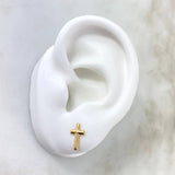 Topos Crúz 0.55gr / 1/2 in / Oro Amarillo 18K *