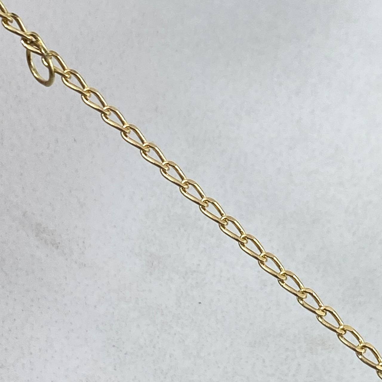 Pulso Bebé Espiga 1.45gr / 14.5cm-15cm / Placa Rectangular Octagonal Oro Amarillo 18K ©