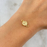 Herraje Letra A 0.35gr / 1/2 in / Oro Amarillo 18K
