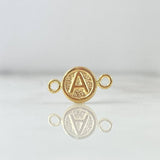 Herraje Letra A 0.35gr / 1/2 in / Oro Amarillo 18K