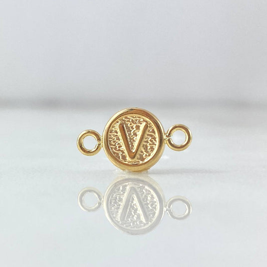 Charm Letter V 0.4gr / 1/2 in / 18K Gold