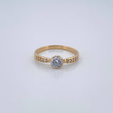 Anillo Solitario Churumbela 2.05gr / T7 1/4 / Oro Amarillo 18K &