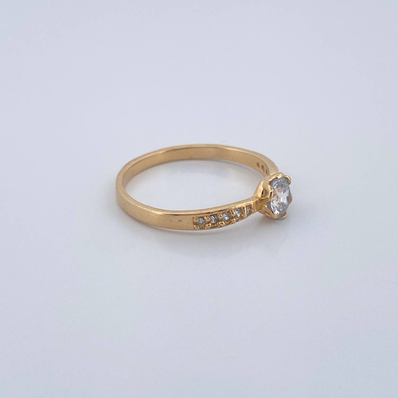 Anillo Solitario Churumbela 2.05gr / T7 1/4 / Oro Amarillo 18K &
