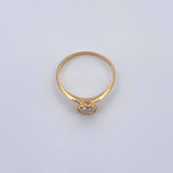 Anillo Solitario 1.8gr / T7 1/4 / Oro Amarillo 18K &