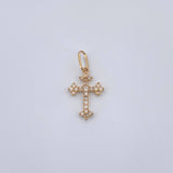 Dije Cruz Gotica 0.5gr / 3/4 in / Oro Amarillo 18K &
