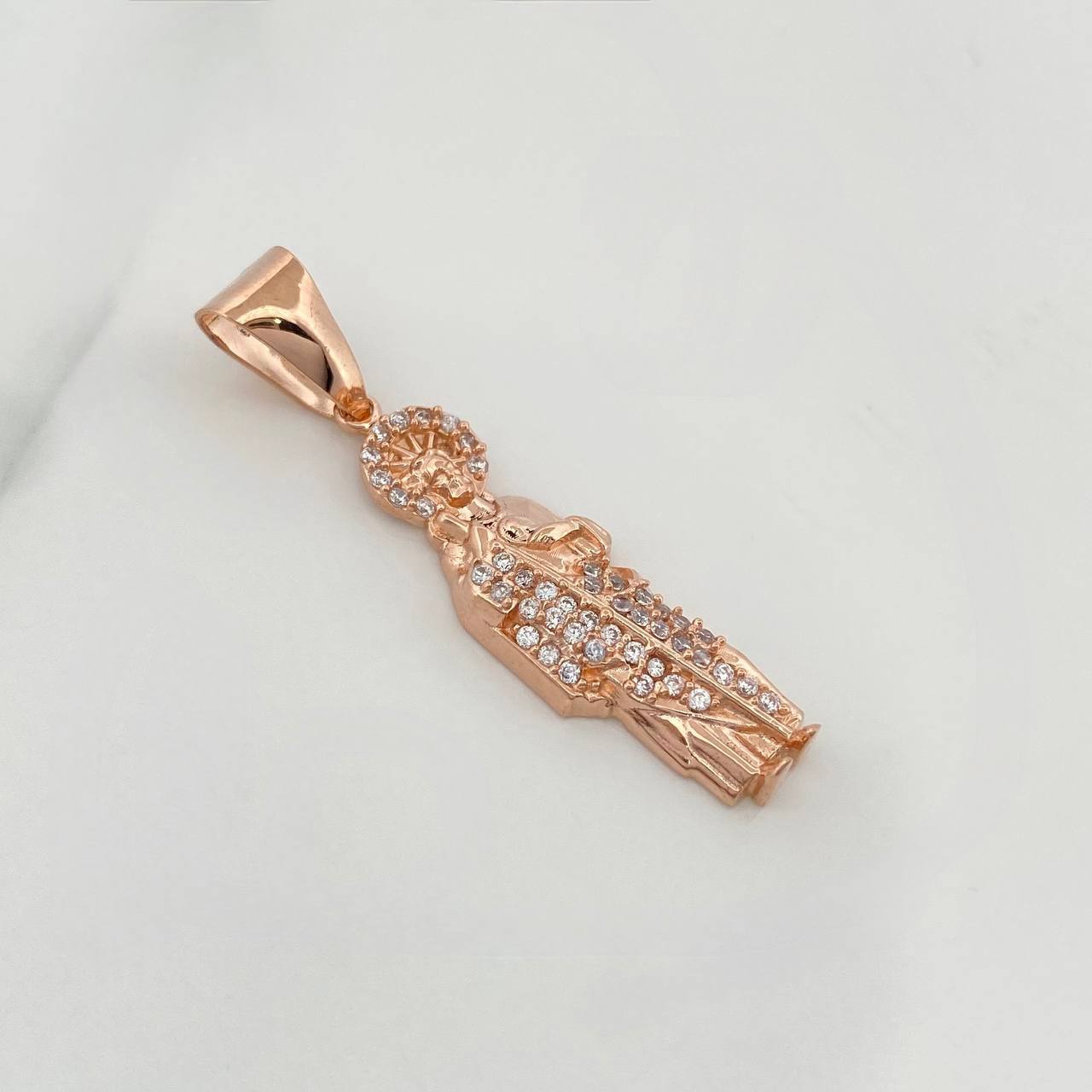 Dije San Judas Tadeo 5.05gr / 1 1/2 in / Oro Rosa 18K &