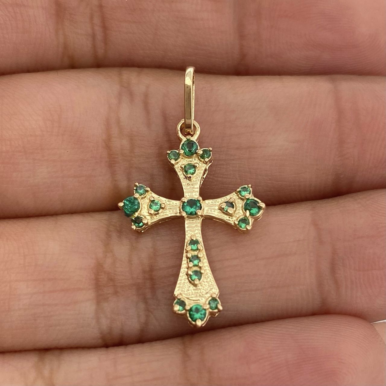 Dije Cruz 1.3gr / 1 in / Oro Amarillo 18K &