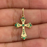 Dije Cruz 1.3gr / 1 in / Oro Amarillo 18K &