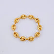 Anillo Gc Diamantado 0.85gr / T9 3/4 - T10 / 4mm Oro Amarillo 18K *