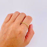 Anillo Gc 0.65gr / T8 1/4 - T8 3/4 / 3.3mm Oro Amarillo 18K