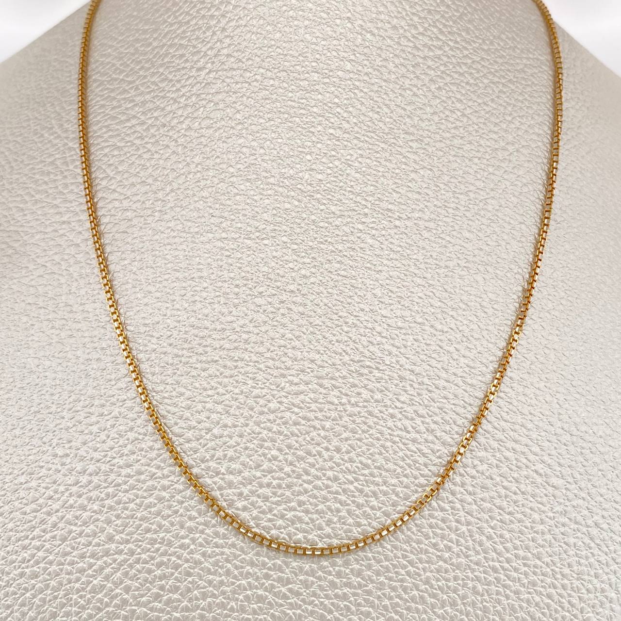 Cadena Veneciana 6.4gr / 23 1/2 in / 1mm Dos Oros  Amarillo Blanco +3 18K %