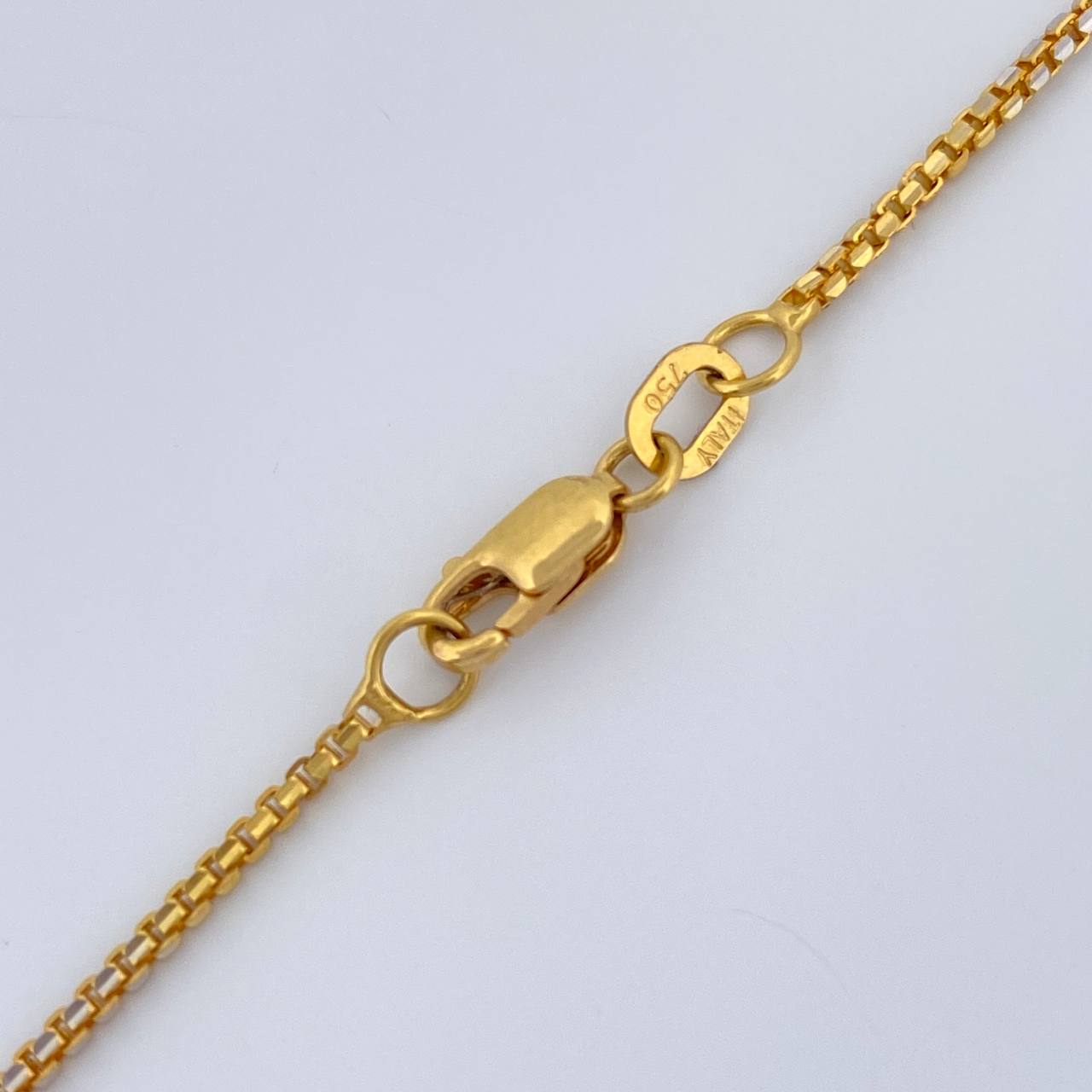 Cadena Veneciana 6.4gr / 23 1/2 in / 1mm Dos Oros  Amarillo Blanco +3 18K %