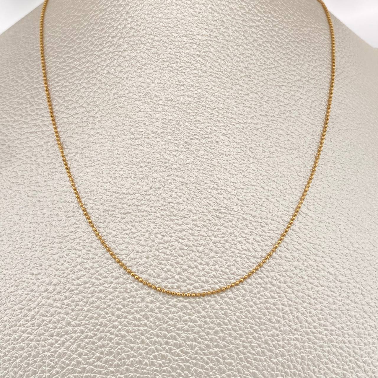 Cadena Militar 2.55gr / 23 3/4 in / 0.7mm Oro Amarillo +3 18K %