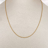 Cadena Militar 2.55gr / 23 3/4 in / 0.7mm Oro Amarillo +3 18K %