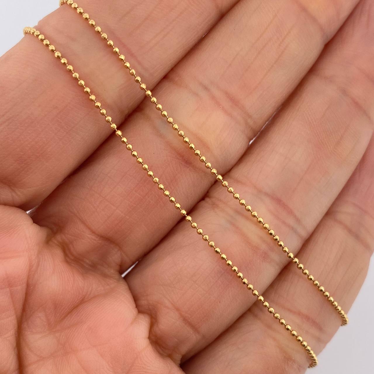 Cadena Militar 2.55gr / 23 3/4 in / 0.7mm Oro Amarillo +3 18K %