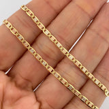 Cadena Escalera Plana 7.25gr / 23 3/4 in / 2.4mm Tres Oros +3 18K %