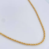 Cadena Lazo 7.6gr / 23 1/2 in / 2.9mm Oro Amarillo +3 18K %