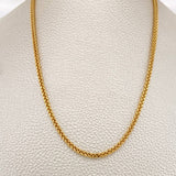 Cadena Franco 8.85gr / 23 1/2 in / 2.3mm Dos Oros Amarillo Blanco +3 18K %