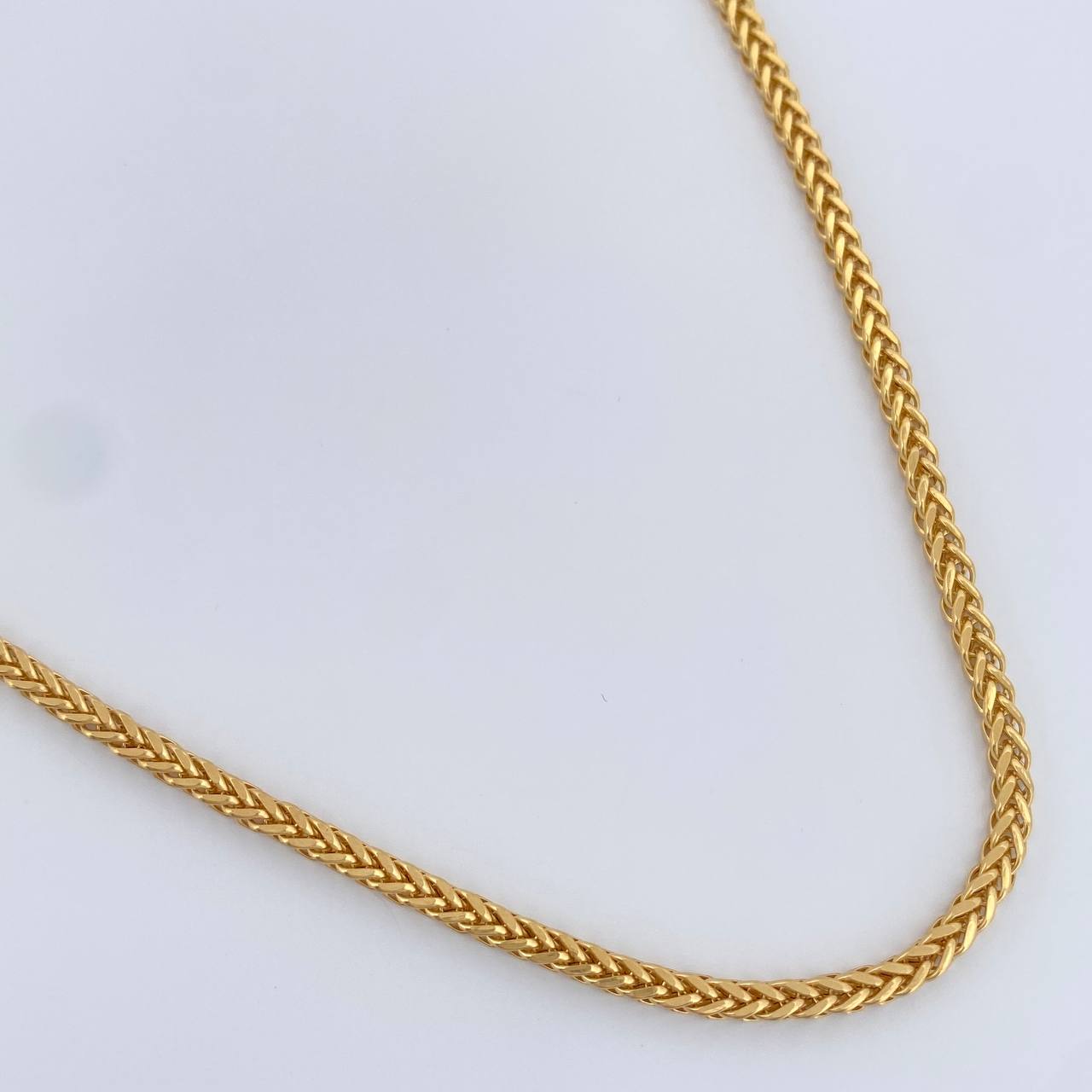 Cadena Franco 8.85gr / 23 1/2 in / 2.3mm Dos Oros Amarillo Blanco +3 18K %