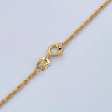 Cadena Lazo 1.05gr / 23 1/2 in / 1mm Oro Amarillo +3 18K %