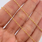 Cadena Lazo 1.1gr / 23 1/2 in / 1mm Oro Amarillo +3 18K %