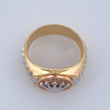 Anillo Correa Corona 6.5gr / T8 1/2 / Tres Oros 18K %