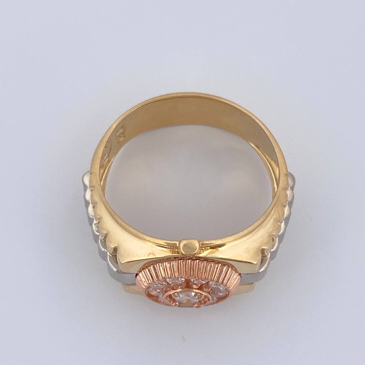 Anillo Cronotempo 6.75gr / T9 1/2 / Tres Oros 18K %