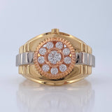 Anillo Cronotempo 6.75gr / T9 1/2 / Tres Oros 18K %