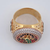 Anillo Ruleta 13.5gr / T9 1/2 / Tres Oros 18K %
