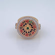 Anillo Ruleta 13.5gr / T9 1/2 / Tres Oros 18K %