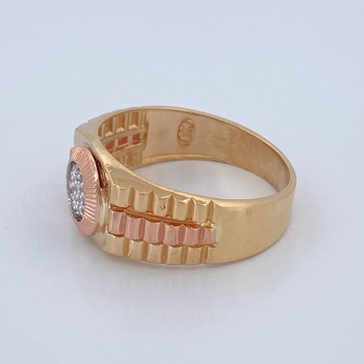 Anillo Cronotempo 5.9gr / T10 3/4 / Tres Oros 18K %