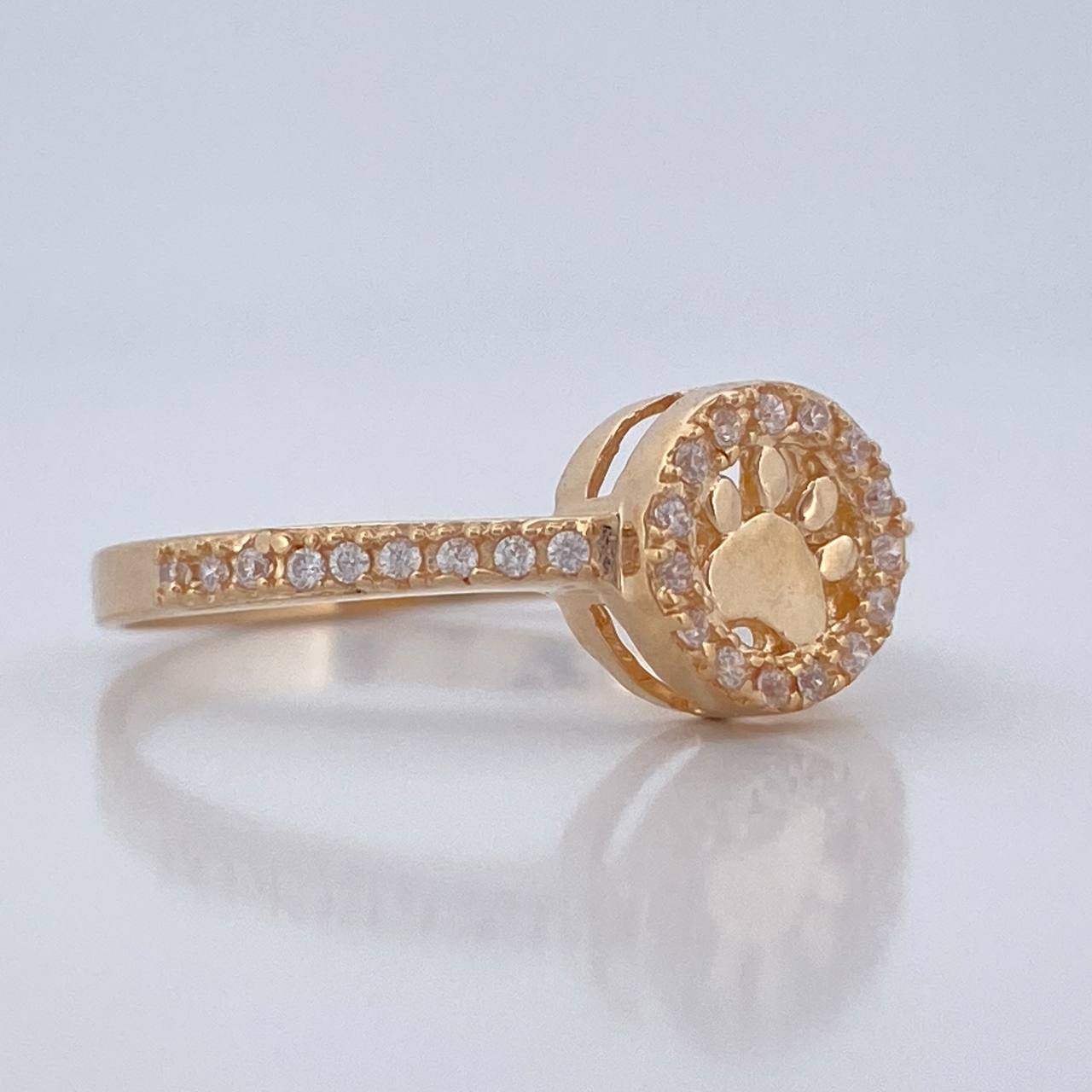 Anillo Huella 2.6gr / T7 3/4 / Oro Amarillo 18K %