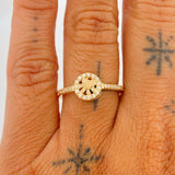 Anillo Huella 2.6gr / T7 3/4 / Oro Amarillo 18K %