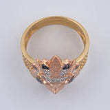 Anillo Indio 8.35gr / T10 / Tres Oros 18K %