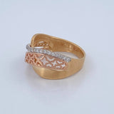 Anillo Rustico Curva 4.3gr / T7 3/4 / Tres Oros  18K %
