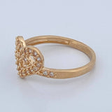 Anillo Corazon 2.6gr / T7 1/4 / Oro Amarillo 18K %