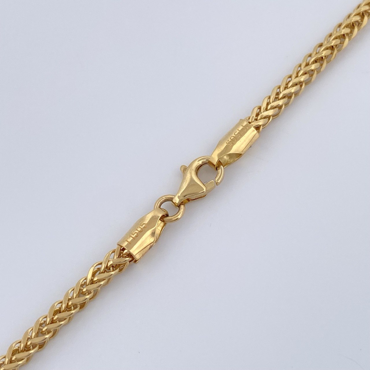 Cadena Franco 8.85gr / 23 1/2 in / 2.3mm Dos Oros Amarillo Blanco +3 18K %