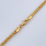 Cadena Franco 8.85gr / 23 1/2 in / 2.3mm Dos Oros Amarillo Blanco +3 18K %