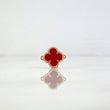 Charm Clover VCyA 0.9gr / 1.3cm / Amber Red Rose Gold +4 *