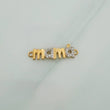 Charm Mom 1.05gr / 1 in / 18K Yellow White Gold %