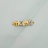 Charm Mom 1.05gr / 1 in / 18K Yellow White Gold %